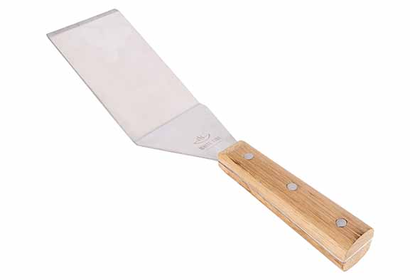 WHITE FIRE HAMBURGER TURNER WITH OAKHANDLE